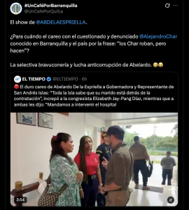 Reacciones al careo de De la Espriella en San Andrés