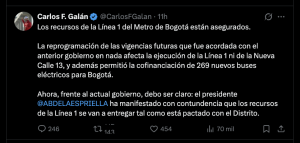 Carlos Fernando Galán, alcalde de Bogotá